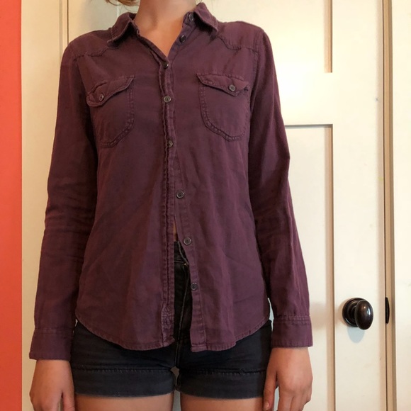 Maroon button down - Picture 2 of 2
